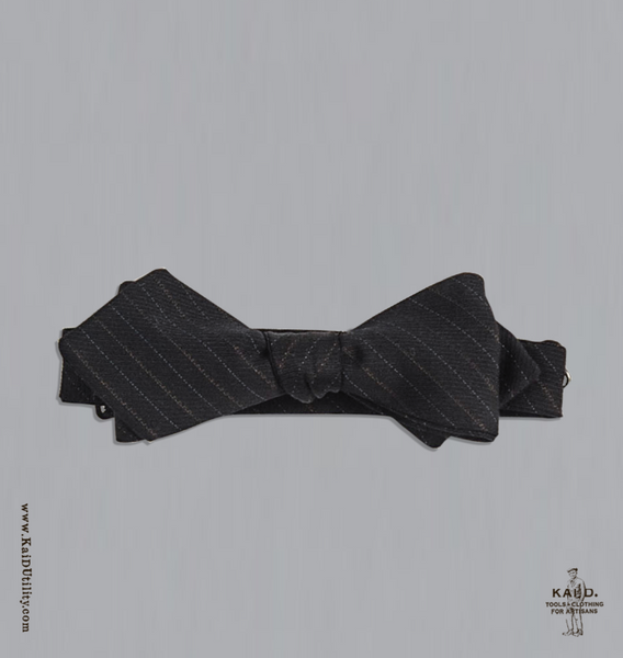 English Wool Striped Bowtie