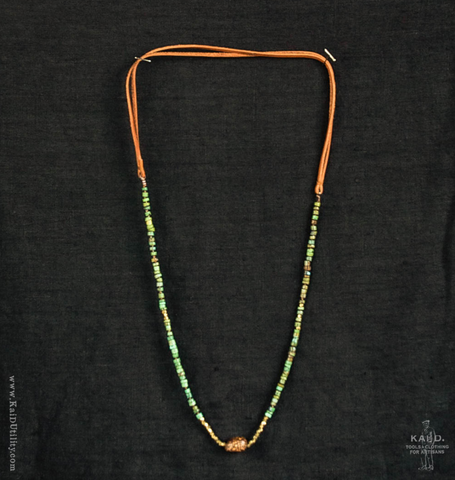 Handmade Beaded Necklace - Green