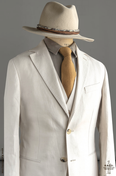 Christian Two Button Blazer - Ecru - S, M, L (slim)