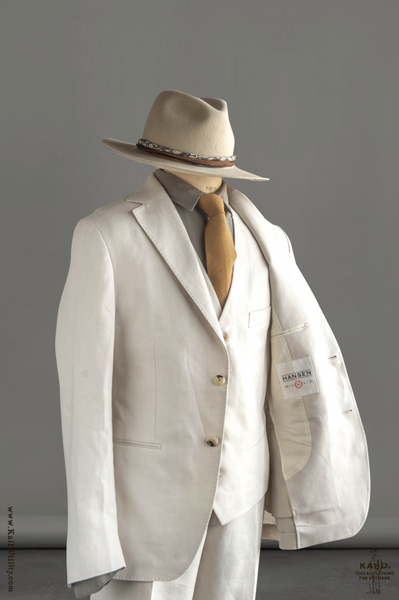 Christian Two Button Blazer - Ecru - S, M, L (slim)