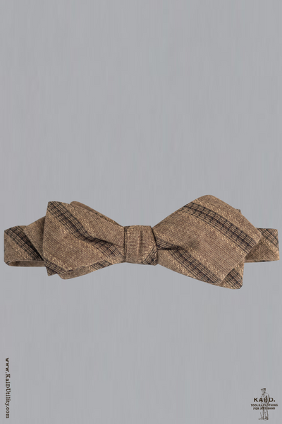 Jacquard Cotton Stripe Bow Tie