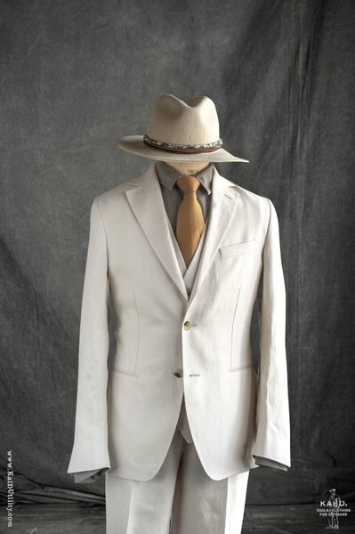 Christian Two Button Blazer - Ecru - S, M, L (slim)