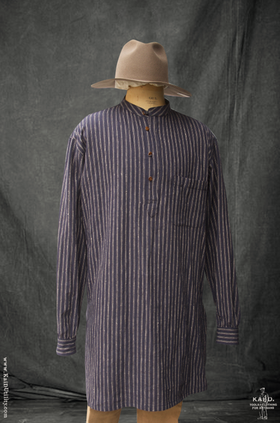 Owen Kurta Shirt - Slub Stripe - XL