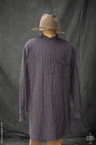 Owen Kurta Shirt - Slub Stripe - XL