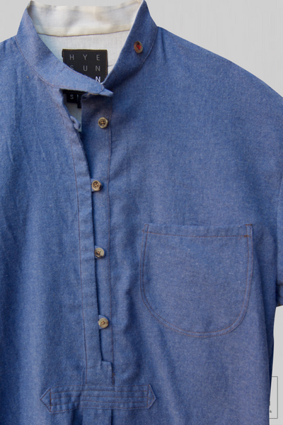 Frankenthaler Shirt - Blue Heather - S