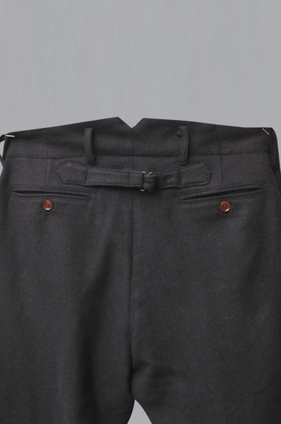 Camel Hair Wool Borough Pants - Navy - 37