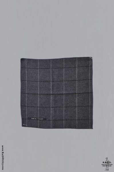 Tweed Pocket Square - Grey