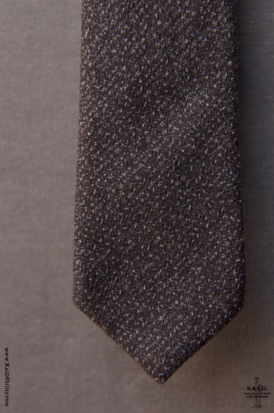 Marled Cotton Tie - Marled Grey