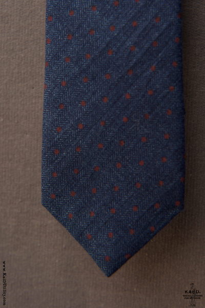 Indigo Polka Dot Tie