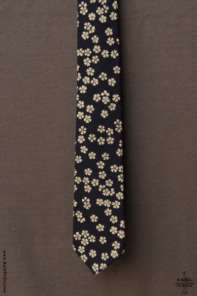 Indigo Floral Tie