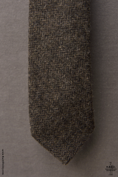 Wool Cashmere Tweed Tie