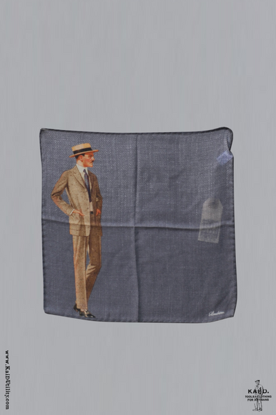 Gentleman Wool Silk Pocket Square