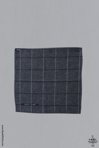 Tweed Pocket Square - Grey