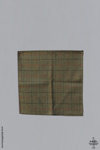 English Tweed Pocket Square - Green
