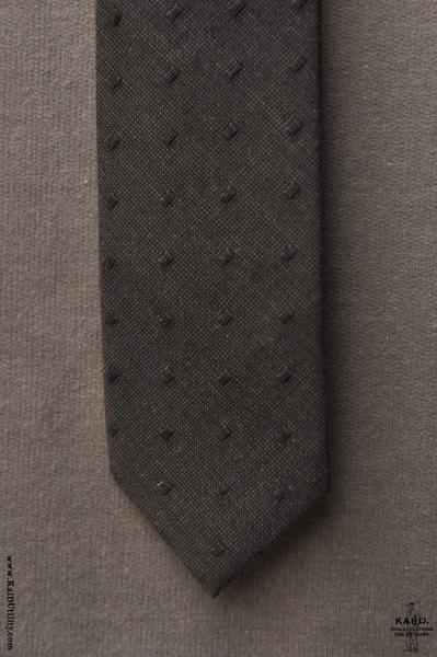 Texture Dot Tie - Black