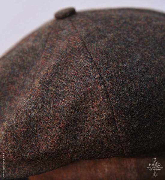 Wool Tweed Casquette - Brown Tweed - S