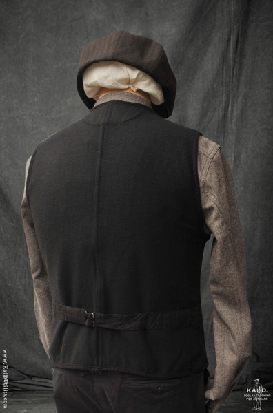 Cruiser Vest (shorter version) - Boiled Wool - L