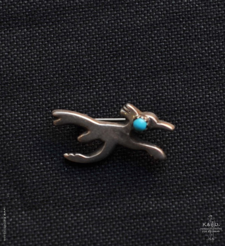 Sterling Silver Brooch - Road Runner