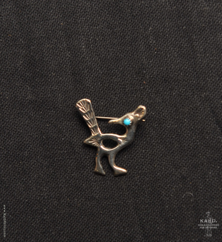 Sterling Silver Brooch - Road Runner IV