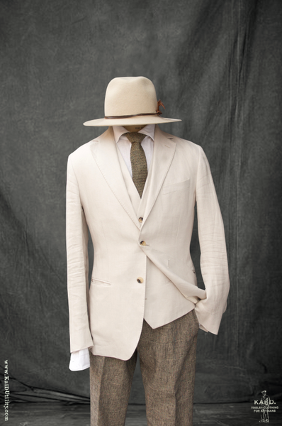 Christian Two Button Blazer - Ecru - S, M, L (slim)