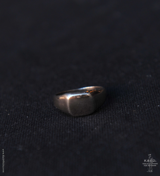 Vintage Sterling Silver Signet Ring - Size 10 1/2