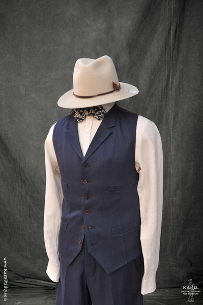 Doyle Vest - Cotton Linen Twill - M, XL