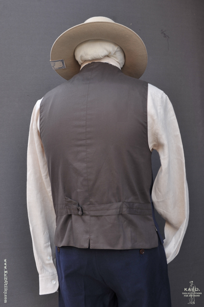 Doyle Vest - Cotton Linen Twill - M, XL
