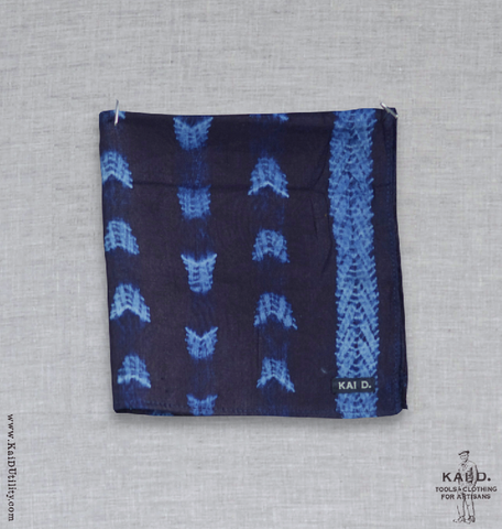 West Africa Indigo Pocket Square