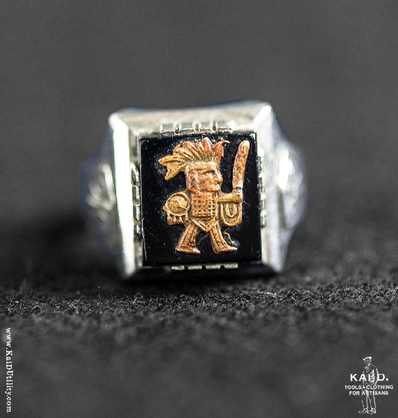 Aztec Warrior Ring - Size 12 1/2