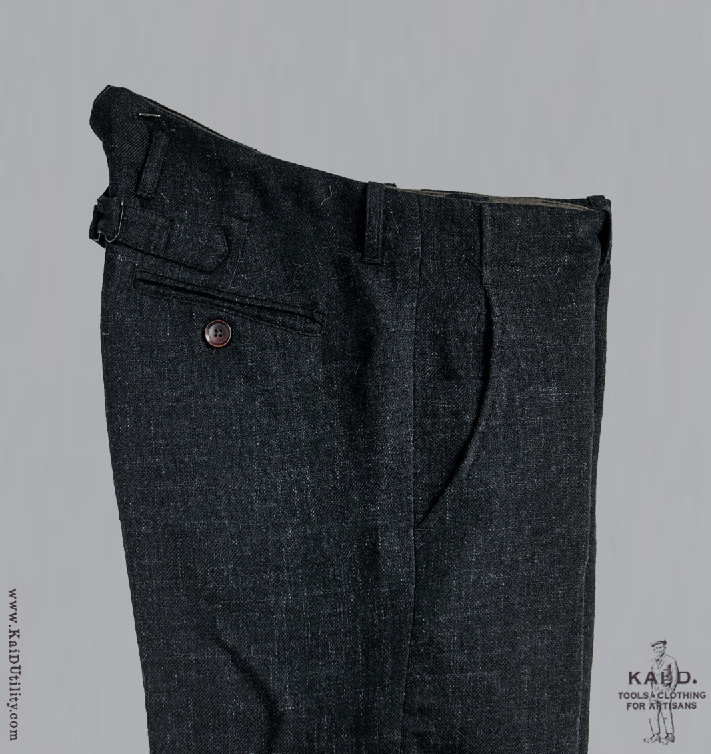 Kai D Utility — Borough Pants - Black Stipple Weave - 30, 32