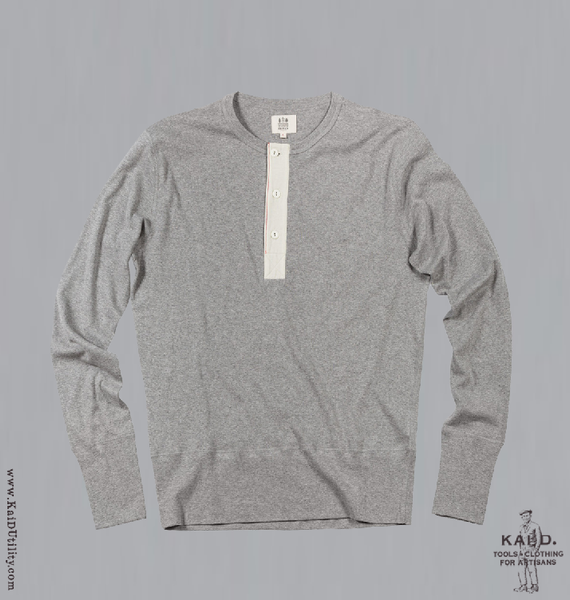 Henley Harri - Grey Heather - S, M, L, XL, XXL