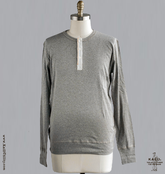 Henley Harri - Grey Heather - S, M, L, XL, XXL