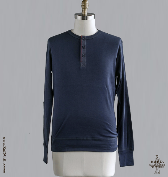 Henley Harri - Navy - S, L, XL