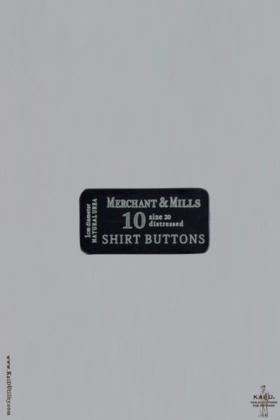 Shirt Buttons in Tin - Grey Brown