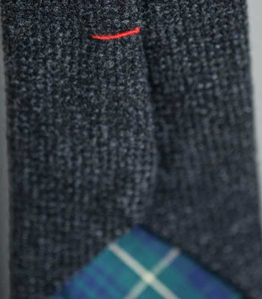 Texture Wool Tie - Charcoal Heather