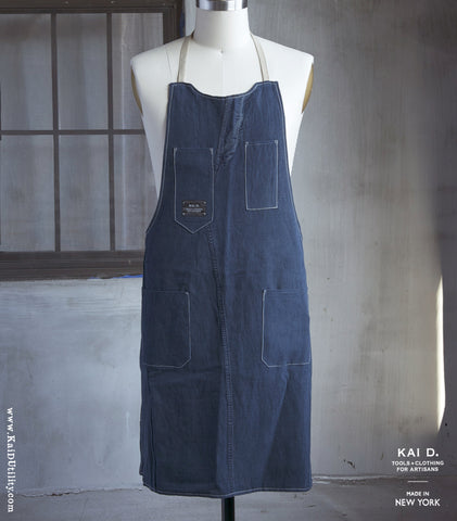Repurposed Indigo Apron
