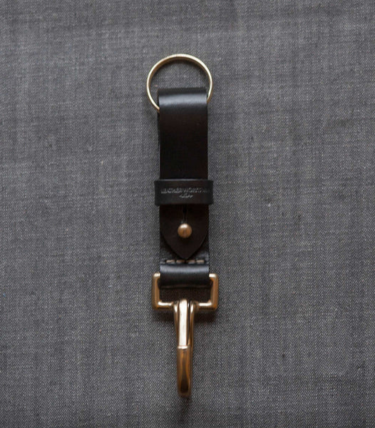 Leather Key FOB - black