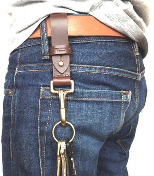 Leather Key FOB - Tan