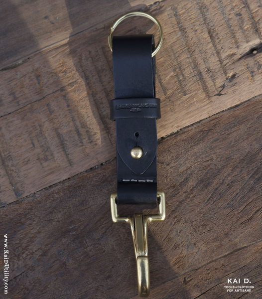 Leather Key FOB - black