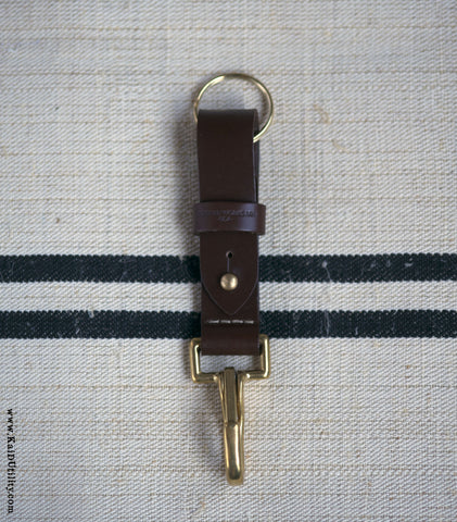 Leather Key FOB - Chocolate