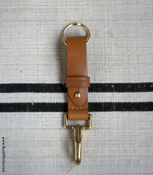 Leather Key FOB - Tan