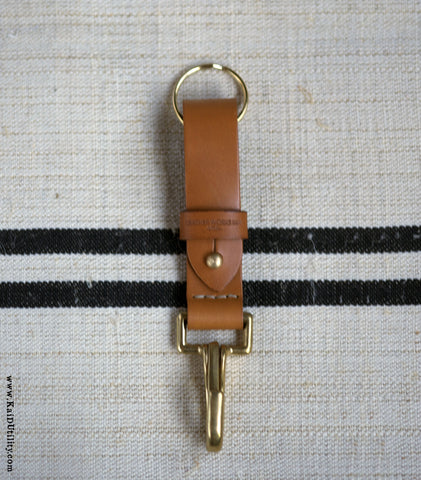 Leather Key FOB - Tan