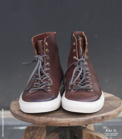 Buttero Leather High Top Shoes - 12