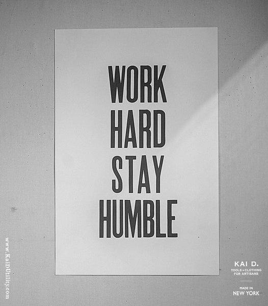 Work Hard Stay Humble Poster